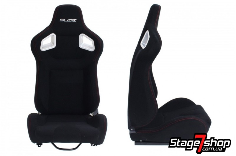 Спортивное сиденье ковш SLIDE BLACK FABRIC
